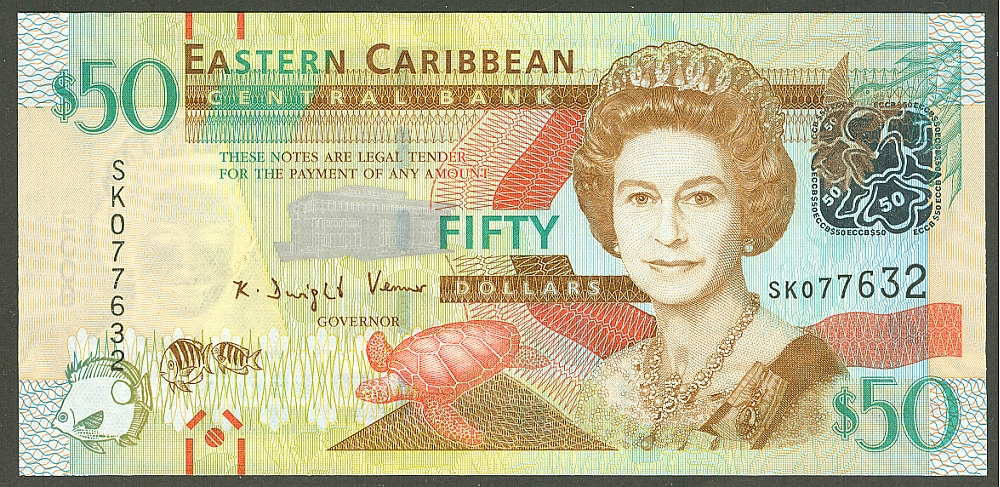 Eastern Caribbean,  P-54, 2012 $50, GemCU